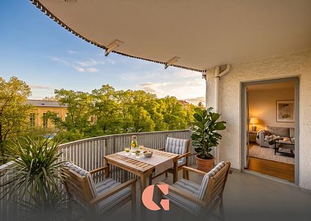 Modernes Familienhighlight mit tollem Grundriss am Nordbad - Ausblick (Möbel visualisiert)