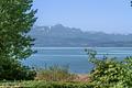 Rarität mit Alpen-Panorama und Seezugang: Ikonische Architekten-Villa mit hoher Privatsphäre - Panoramablicke auf den Bodensee