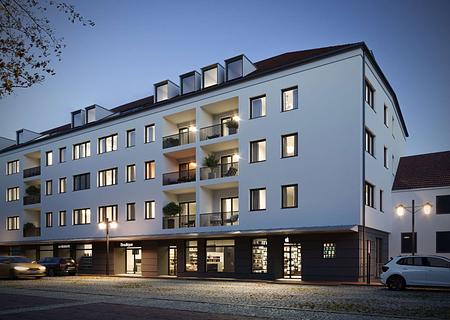 Clever investieren & Steuern sparen: Sanierungs-AfA inklusive! Ideal geschnittene 2-Zi.-Citywohnung! - Hausansicht bei Nacht