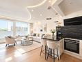 Modernes Apartment in zentraler Lage am OEZ (U1/U3) - KI-generiert Helles skandinavisches Wohnküchen-Interieur