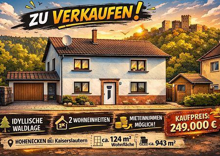ZFH - Hohenecken mitten im Pfälzer Wald und doch in Rufweite zur Pfalzmetropüole und UNI-Stadt KL! - Startbild