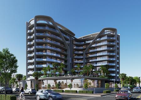 Dubailand, 2 BR mit Pool  + Study - EXT 1