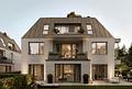 Neubau: Wohnen mit Privatgarten: Stilvolle 3-Zimmer-Wohnung mit perfekter Süd-West-Ausrichtung - Südansicht Gartenwohnung (Visualisierung)