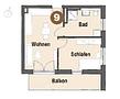 barrierefreie, altersgerechte Neubauwohnung im 1. Obergeschoss - Grundriss 