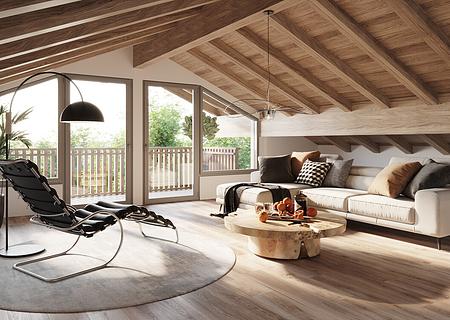 Baugrundstücke in toller Lage
- Bau eines Einfamilienhauses
- Bau von zwei Doppelhaushälften - Visualisierungbeispiel Atelier Dachgeschoss