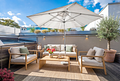Moderne 5-Zimmer-Wohnung im Herzen der Maxvorstadt und in ruhiger Hoflage - Dachterrasse mit Westausrichtung (virtuell möbliert)