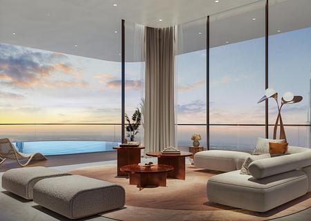 Panoramablick aus dem Penthaus im 88. Stock mit 4 Schlafzimmern - Penthouse Balcony