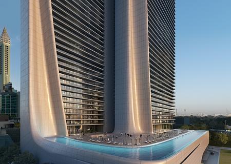 Wie in einem Wellness - Resort leben.
Dubai International Financial District - podium pool corner