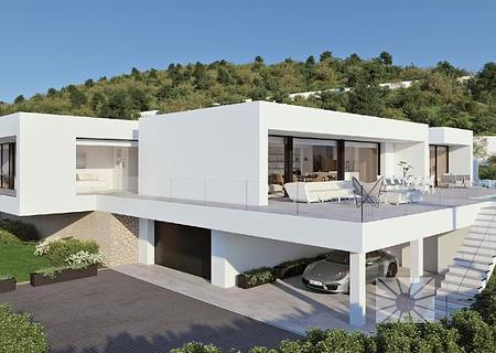 Villa Infinity, moderne Luxusvilla im Verkauf in der Wohnanlage Jazmines in Cumbre del Sol - AJ064-01