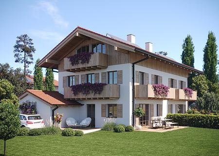 Bad Tölz im Isarwinkel:
Attraktive Landhausvillen-Hälfte mit Panoramabergblick
- ruhige Wohnlage: - Visualisierung