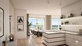 4-Zi.-Eck-Whg.: großzügiger Wohn-Essbereich mit Parkblick, 2 Bäder u. umlaufender Balkon - Wohn- und Einrichtungsbeispiel