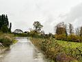 Baugrundstück mit Baugenehmigung für Einfamilien- oder Doppelhaus - Zufahrt