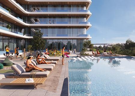 Studio mit eigenem Pool auf dem Balkon - Dubailand - Pool02