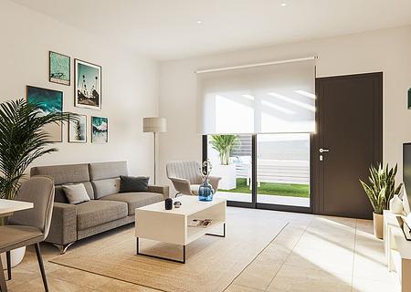Appartements mit 3 Schlafzimmern, 2 Bädern, Tiefgaragenstellplatz und Gemeinschaftspool nur ca. 700 m vom Strand