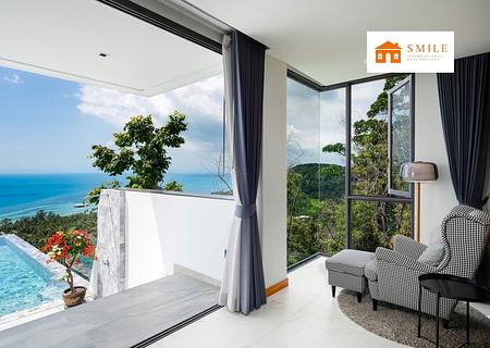 Opulente Residenz auf Koh Samui mit Meerblick und Pool