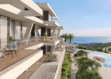 Marea Interiors by Missoni - Meerblick und Golfplatzblick auf Finca Cortesin - DG.MAREA_Balcony+Podium