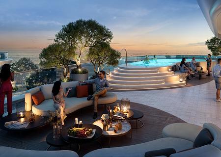 Penthouse mit Meerblick - exklusiv möbliert - Penthouse balcony