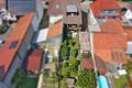 Doppelhaushälfte als Ein- oder Zweifamilienhaus mit Garage und sonnigem Garten - Luftaufnahme