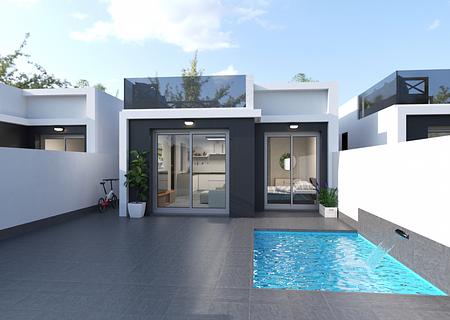 Ebenerdiges Haus mit Pool in Strandnähe an der Costa Calida - 1