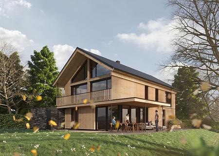 Ihr Wohntraum im Isartal: Exklusive Landhausvilla auf einem parkähnlichem Areal in Hohenschäftlarn - Visualisierung Beispiel