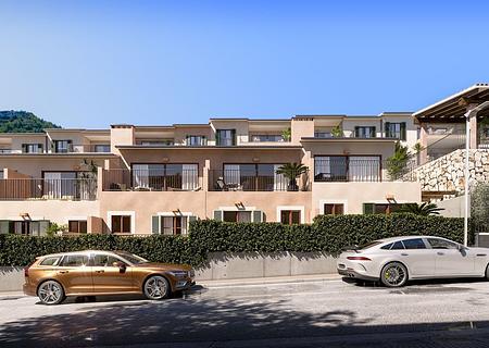 Reihenhäuser mit 2 Schlafzimmern, 2 Bädern, Klimaanlage, Gemeinschaftspool, Tiefgaragenstellplatz und Meerblick
