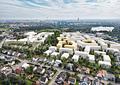 614/ Traumhaft gelegene 1-Zimmer-Etagenwohnung mit Südbalkon - Luftaufnahme der Nachbarschaft