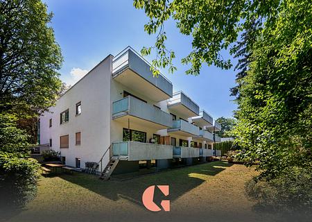 Ruhiges Wohnen auf zwei Ebenen mit ca. 124 m² Gesamtfläche in grüner Umgebung - Gartenansicht