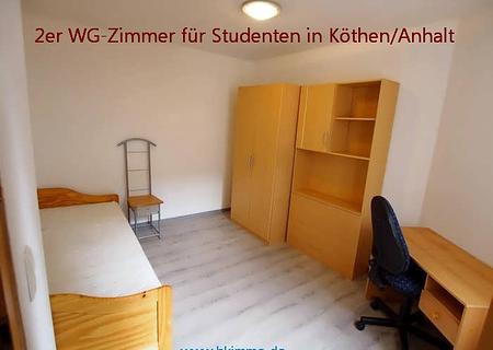 2er WG Wohnen - all inclusive - für Studenten ! - Studentenzimmer in einer 2er WG in Köthen
