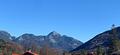 Exklusive Landhaus-Gartenwohnung mit Hobbyraum in Schliersee-Neuhaus mit Bergpanoramablick - Wendelsteinblick vom Grundstück
