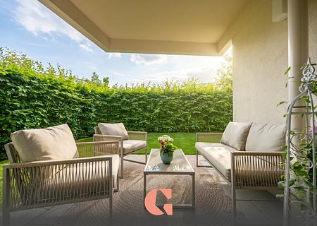 70 qm Privat-Garten + S-Bahnnähe  -  Modernes Wohnen - Terrasse
