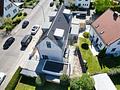 2 Doppelhaushälften in Dachau mit Garage / Süd-West-Garten bzw. Nord-West-Garten - von oben