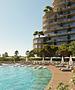 Dubai Islands Meerblick - 
3 Schlafzimmer plus maids-room - Hado_Pool Deck_Sunset