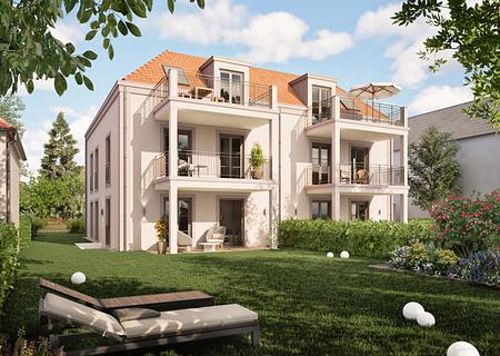 Grünes Refugium in Hadern – Grundstück für eine Villa, zwei Doppelhausvillen oder Mehrfamilienhaus - Möglicher Neubau visualisiert