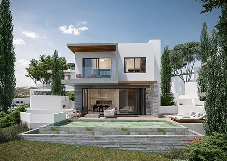 Sofort einzugsbereit -
Freistehende Villa mit Pool und Garten - AG. Tychonas_Vardas_Renders_villa 10