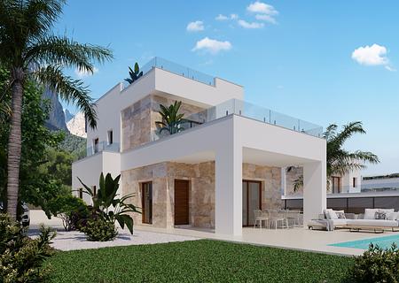 Luxusvilla in Polop de la Marina mit Meerblick - Villa Monte Ponoig con solarium