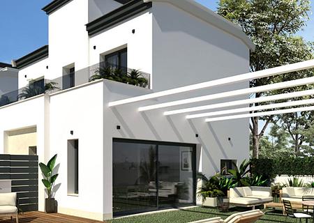 Moderne Doppelhaushälften mit 3 Schlafzimmern, 3 Bädern und Gemeinschaftspool