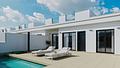 Reihenhaus-Villen mit 3 Schlafzimmern, 2 Bädern, Dachterrasse, Privatpool und Kfz-Stellplatz