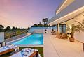 Wunderschöne private Luxusvilla mit Meerblick - 59 Venecia V BC -  Terraza planta baja de noche  (7)