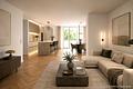 Neubau Niveau in stilvollem Pracht Altbau in bester Lage von Bogenhausen: 4 Zimmer Loggia Wohnung - Wohnzimmer