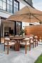 Villenhälfte mit luxuriöser Ausstattung und traumhaftem Garten in bester Lage - Terrasse mit Südwest-Ausrichtung