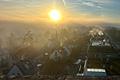 Einzigartiges Penthouse am Englischen Garten mit Panoramablick über München und die Alpen - Sonnenaufgang über dem Englischen Garten