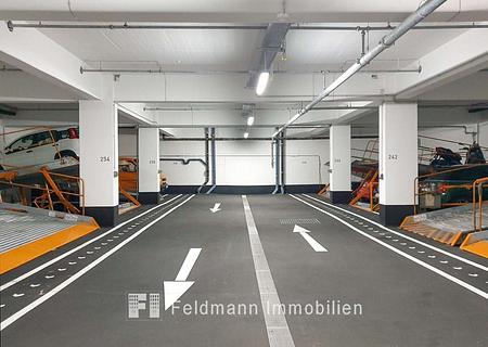 Nähe KVR: DUPLEX UNTEN in sanierter Tiefgarage. Ab sofort verfügbar. - Frisch sanierte Tiefgarage