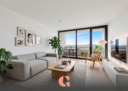 Helle Wohnung mit Weitblick - Wohnzimmer visualisierung