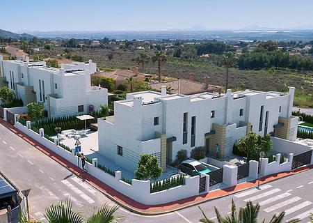 Moderne Reihenhäuser mit 3 Schlafzimmern, 2 Bädern und Gemeinschaftspool in wunderschöner Umgebung