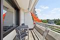 ++ Stadtblick deluxe: Provisionsfrei 2-Zimmer-Wohnung mit Skyline und Pool ++ - Balkon hinten