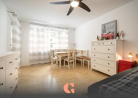 Schwabing - Apartment in Top-Lage - Wohn-/ Schlaf-/ Essbereich