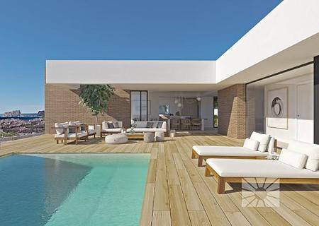 Villa Aqua Modernen Luxe Woning zum verkauf Wohnanlage Magnolias Sunrise Cumbre del Sol - AM174-01