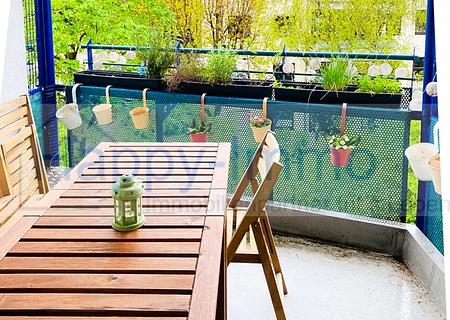 ruhige Innenhoflage / West-Balkon / EBK / weißes Bad / 2 Zi ETW im 3. OG - Westbalkon