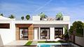 Ebenerdiges Haus mit Meerblick und guter Lage mit Pool - Front