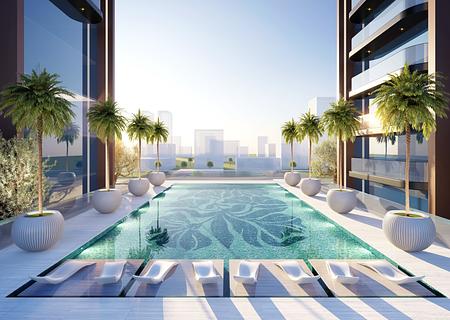 POOL - GYM - SPA - vollmöbliert - Studio - 002